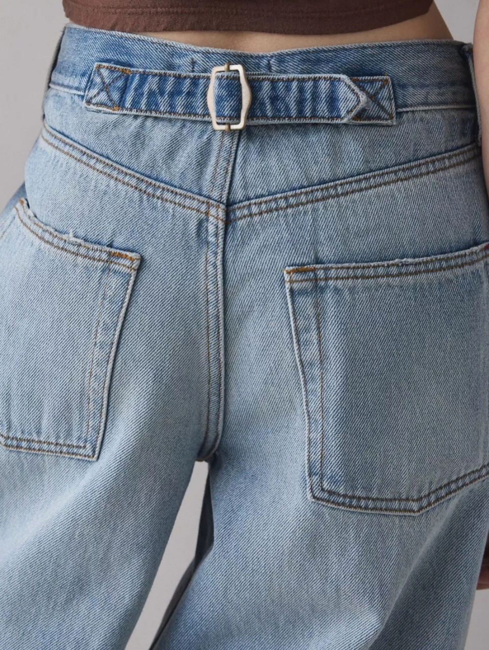 BDG Logan Buckle Baggy Barrel Jean, size 24 - Picture 7 of 16